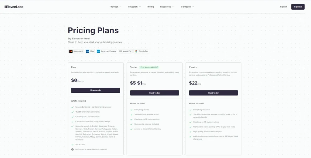 elevenlabs-pricing