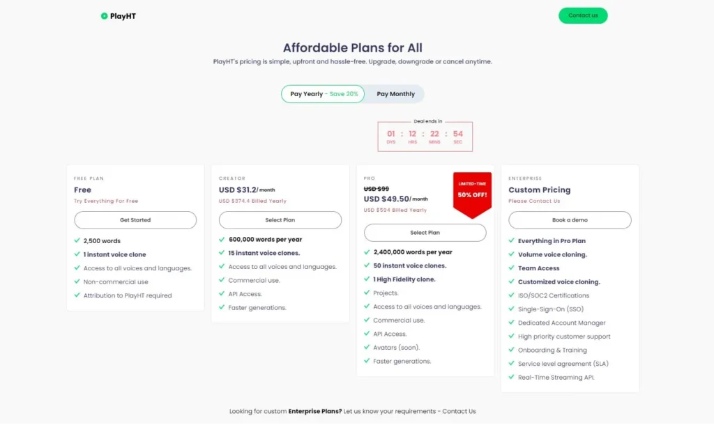 play-ht-pricing