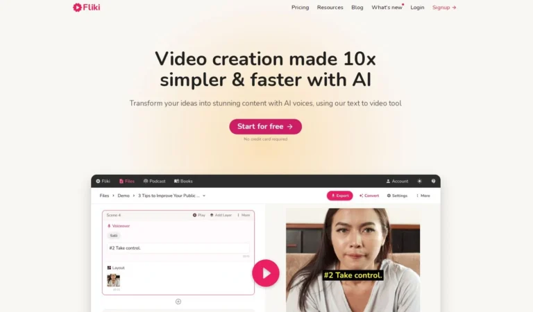 Fliki : l’outil d’IA qui transforme votre texte en vidéo